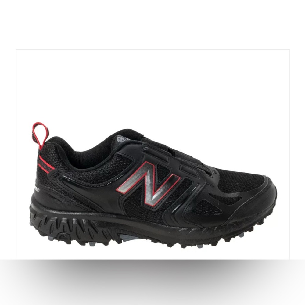 New Balance Black Athletic Shoe with Red Accents euc - Picture 1 of 2